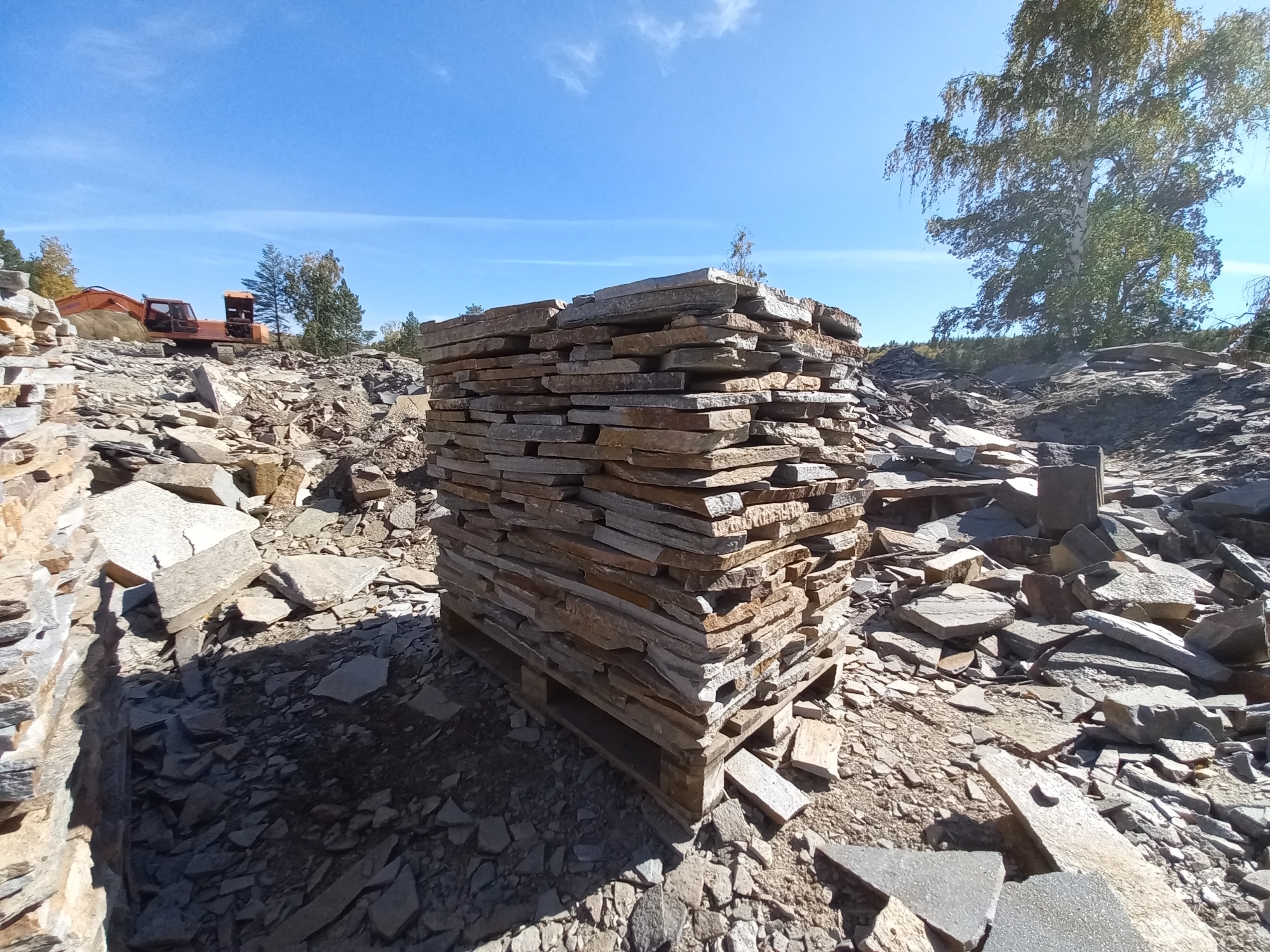 Плитняк златолит серебристый для мощения на бетон купить в Обнинску