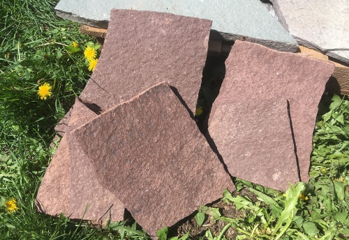 Плитняк лемезит бордовый для цоколя 1,5-2 см купить в Обнинску