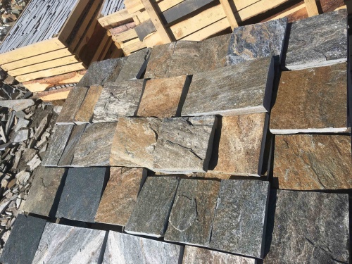 Плитка пилёная златолит Уральский для цоколя, отмостки купить в Обнинску