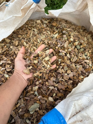 Златолит персиковый декоративная каменная крошка купить в Обнинску