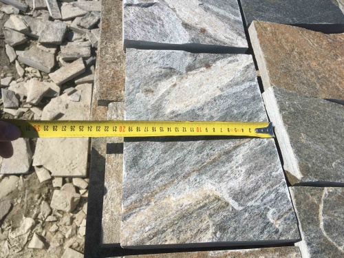 Плитка пилёная златолит Уральский для цоколя, отмостки купить в Обнинску