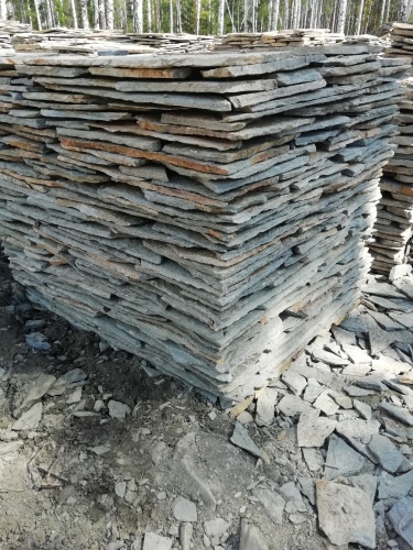 Плитняк златолит Уральский для цоколя, отмостки купить в Обнинску